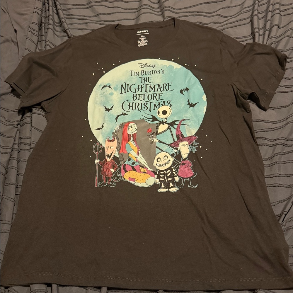 Old Navy Black Nightmare Before Christmas Graphic Tee